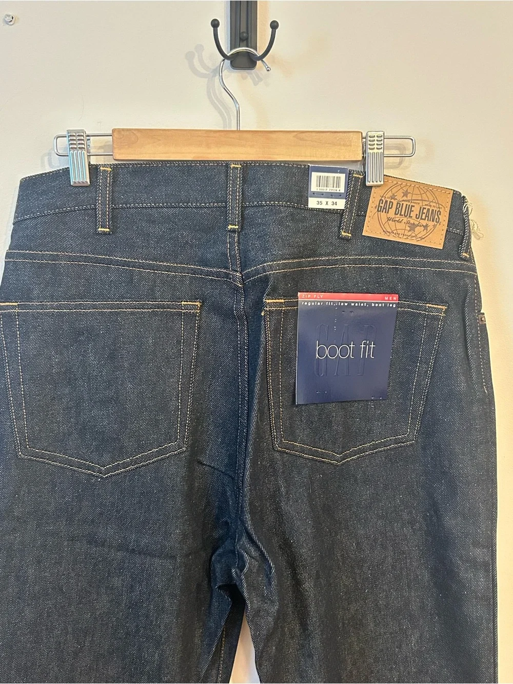 GAP Vintage Jeans Men's Dark Blue Boot Fit Jeans 35 x 34